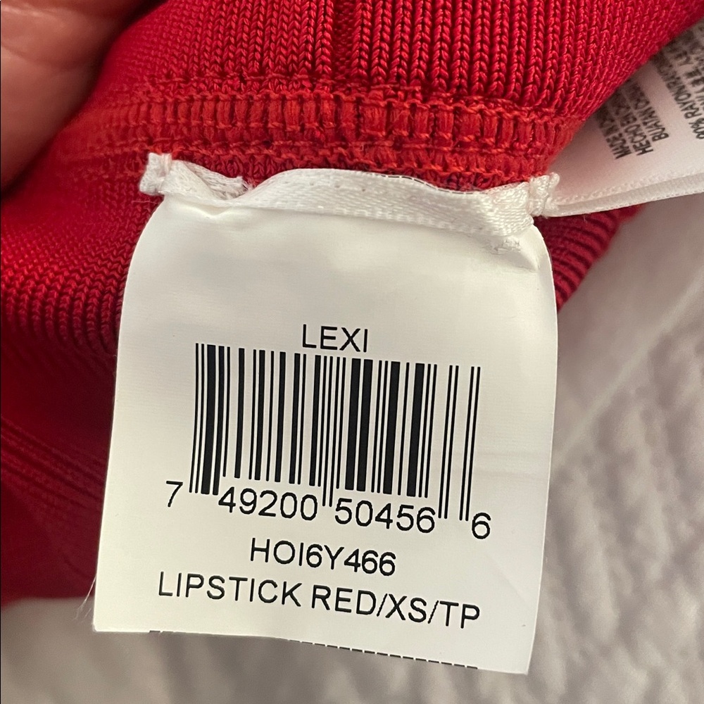 Herve Leger “Lexi” Red 3/4 Sleeve Bandage Dress (Size XS; Brand New) - Picture 15 of 15